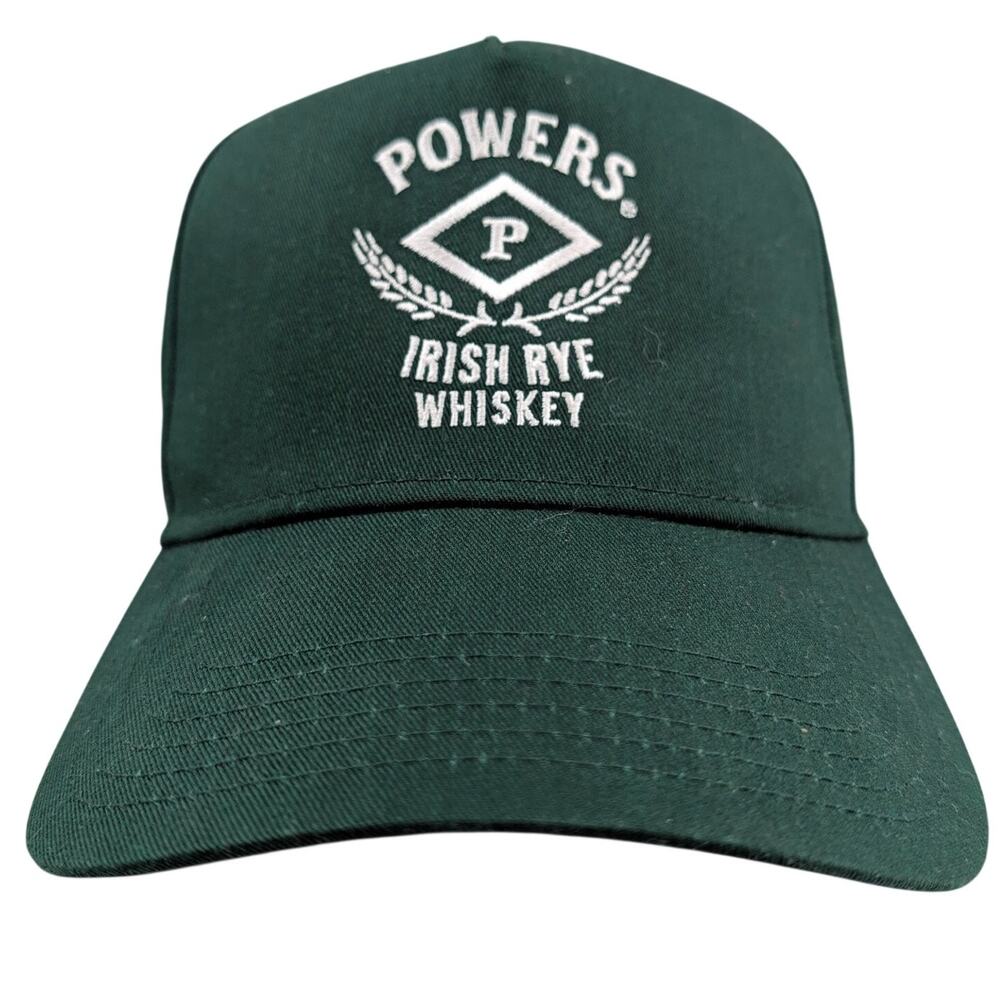Powers Irish Rye Whiskey Distillery Promotional Baseball Cap Hat OTTO Green